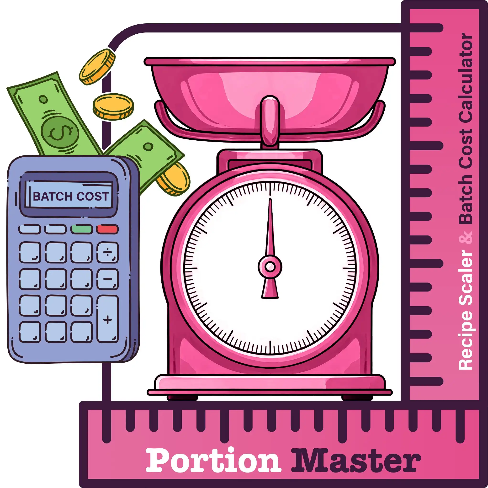 Portion Master: a smart, free online tool for scaling recipes, calculating ingredient costs, and converting measurement units, perfect for cooking, baking, and beyond.