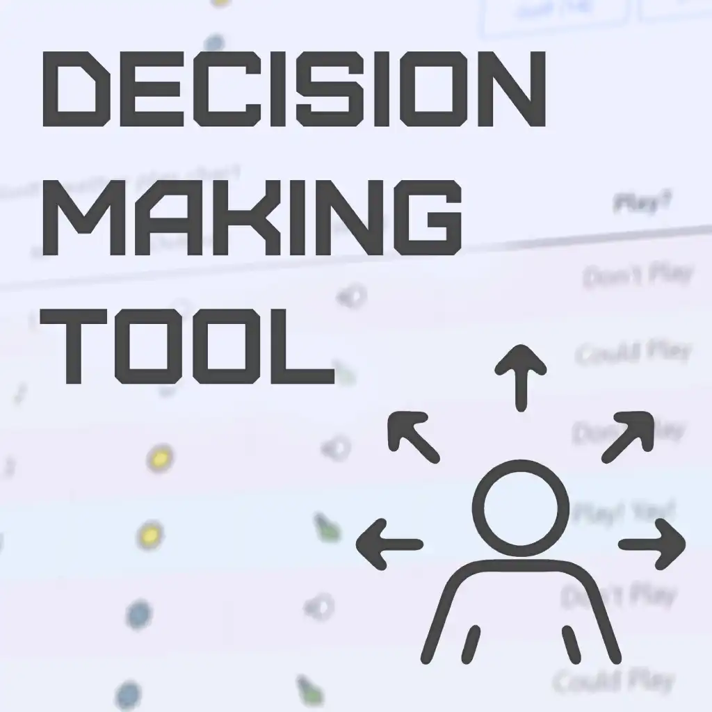 Free online decision making table.